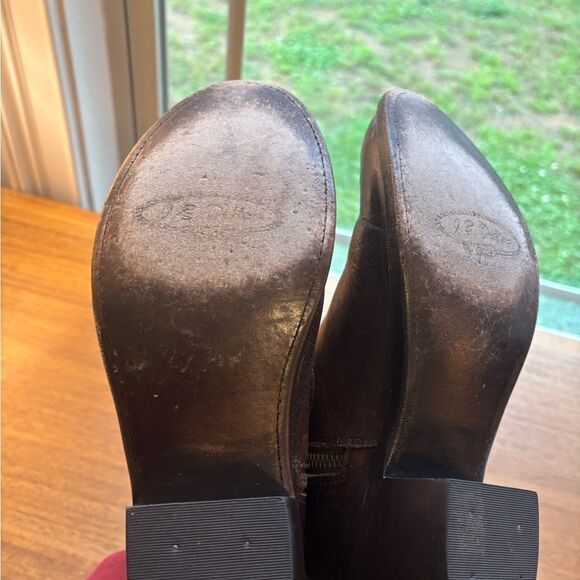 !!!SOLD!!! J.B. Dillon Leather Western Ankle Boots with Buckle - Picture 6 of 7